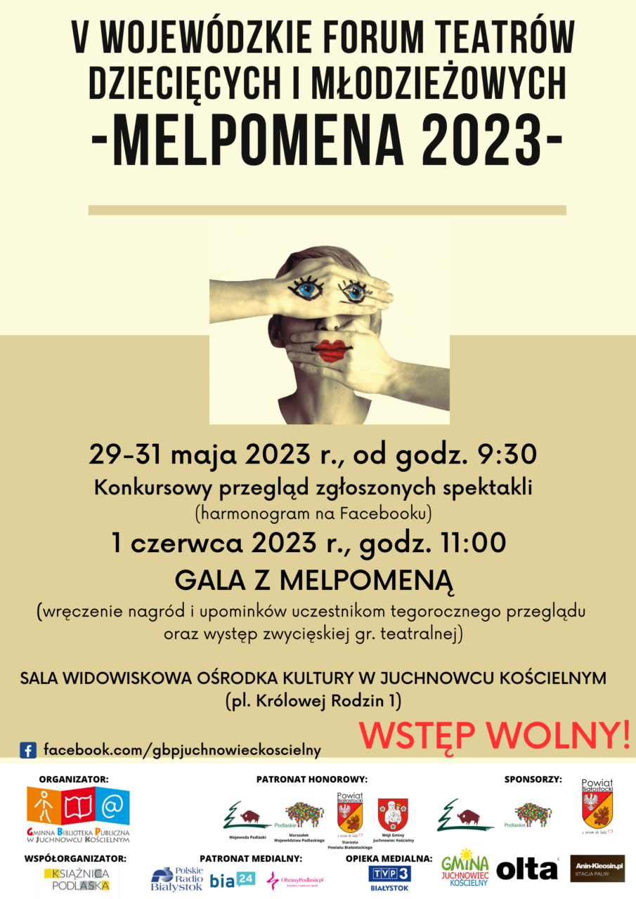 Ilustracja do artykułu V Wojewódzkie Forum Teatrów Dziecięcych i Młodzieżowych “MELPOMENA 2023”
