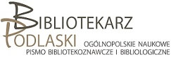 Logo Czasopisma Bibliotekarz Podlaski