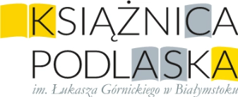 Logo Książnicy Podlaskiej im. Łukasza Górnickiego w Białymstoku
