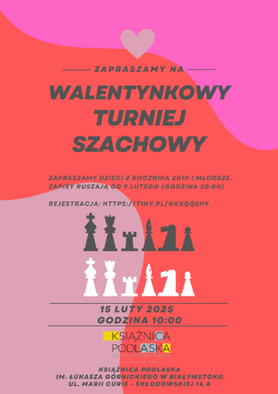 Walentynkowy turniej Szachowy plakat.png